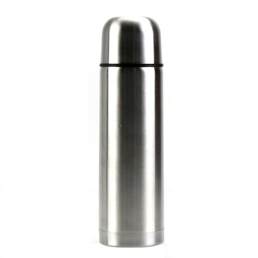 Best Stainless Steel Thermos Hot & Cold Water Bottle - BPA Free - Drink Cup Top - Double Wall Insulated - Easy Clean Lid - 17 OZ/500 ML