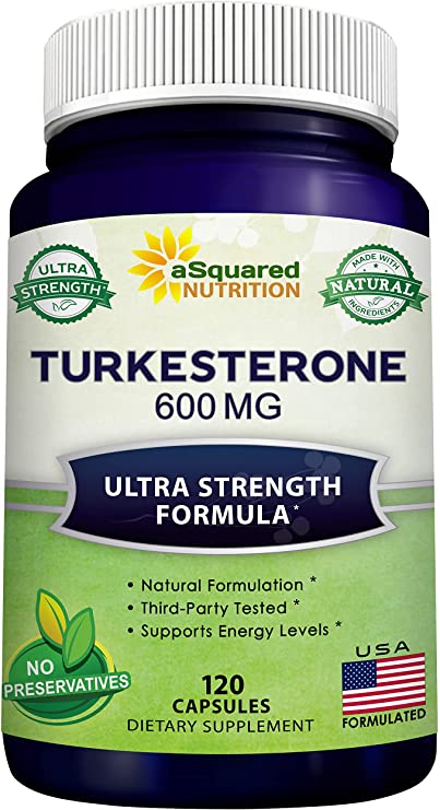 Turkesterone Supplement 600mg - 120 Capsules - Ajuga Turkestanica Extract Powder - Turkesterone Supplement Complex Pills - Natural Formulation