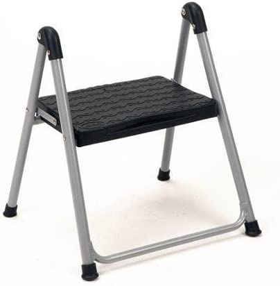 Cosco 1-Step Folding Step Stool without Handle, Large Platform Step with Slip-Resistant Feet