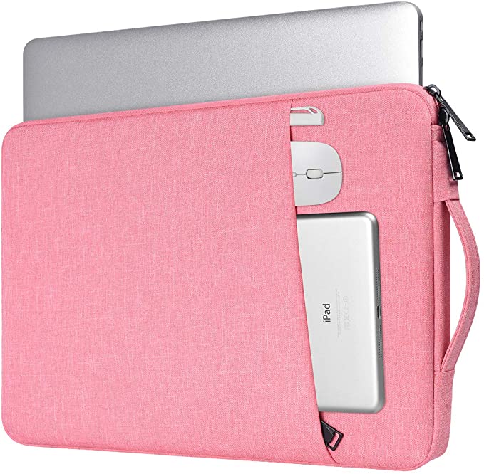 iKammo 14 Inch Laptop Sleeve Case Bag for Asus Chromebook 14/Asus Vivobook 14, Lenovo ThinkPad 14/Lenovo Flex 14/Lenovo Yoga, Dell XPS 15 7590, Acer HP Chromebook 14, MacBook Pro 15 Inch(Pink)