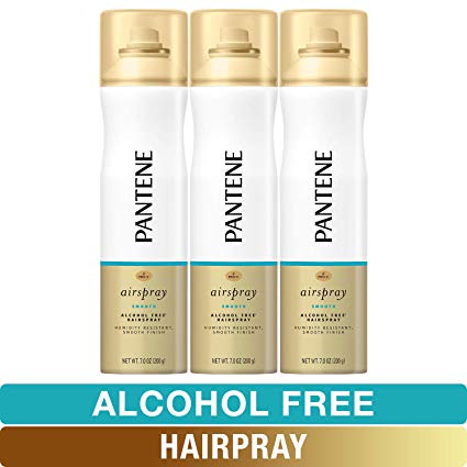 Pantene Hairspray, Smooth Finish, Pro-V Airspray, 7 fl oz, Triple Pack