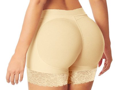 HelloTem Women Lace Padded Seamless Butt Hip Enhancer Shaper Panties Underwear