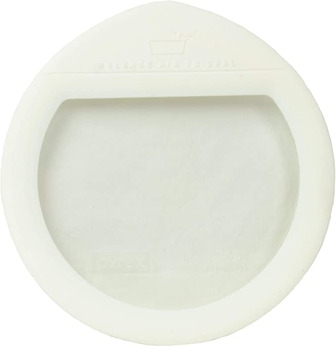 Pyrex Ultimate OV-7201 White Round Glass Storage Lid