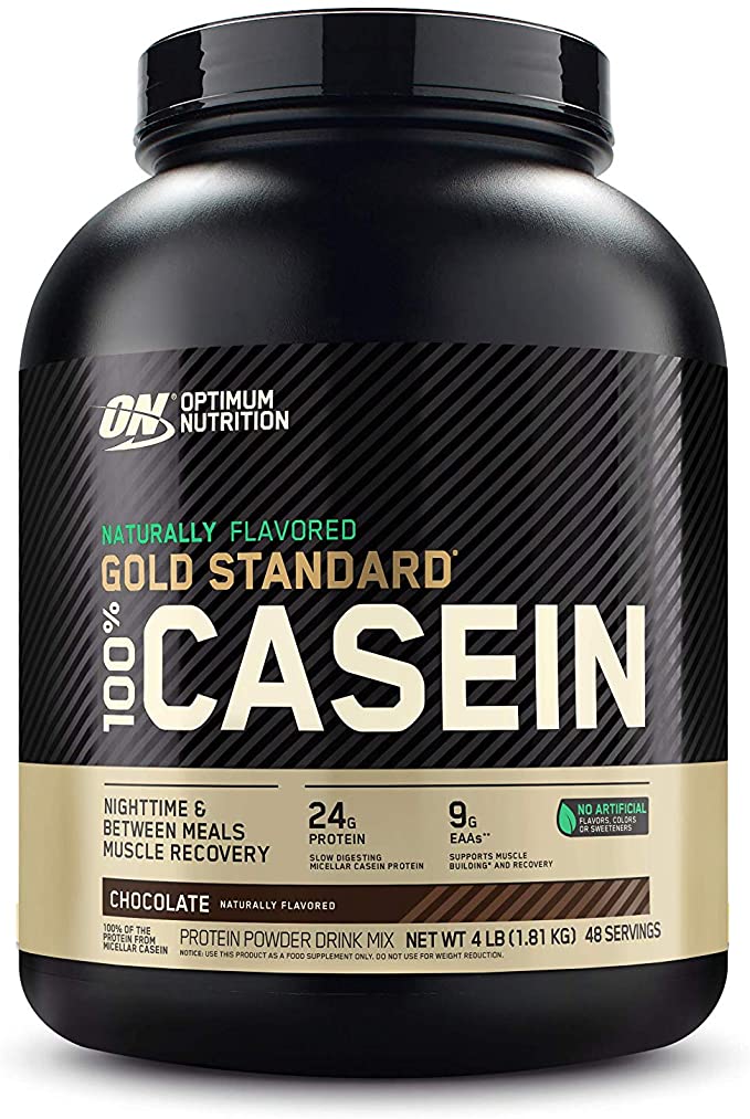 OPTIMUM NUTRITION GOLD STANDARD 100% Micellar Casein Protein Powder, Slow Digesting, Helps Keep You Full, Overnight Muscle Recovery, Naturally Flavored Chocolate Creme, 1.81 kg