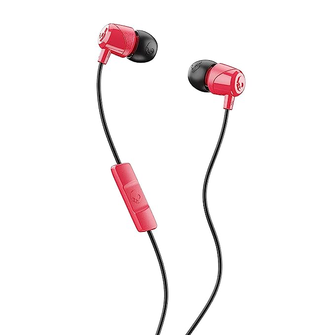 Skullcandy Jib (S2DUY-L676) Wired In Ear Earphone with Mic (Black/Red)