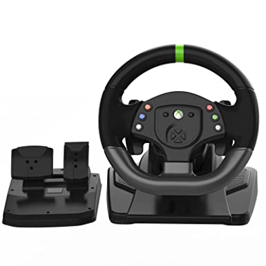 Xbox 360 Game Racing Wheels,PC Steering Wheel Plug and Play Gaming Driving Volante 180° USB with Pedals Shifter Bundle for XBOX 360 / Windows PC / PS3 /Nintendo switch /Android