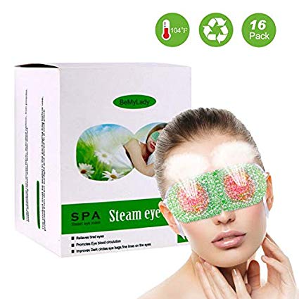 Eye Steam Masks - ProCIV Steam Warm Eye Mask, 16PCS Hot Lavender Sleep Steam Eye Mask for Dry Puffy Eyes,Relieve Eyes Fatigue