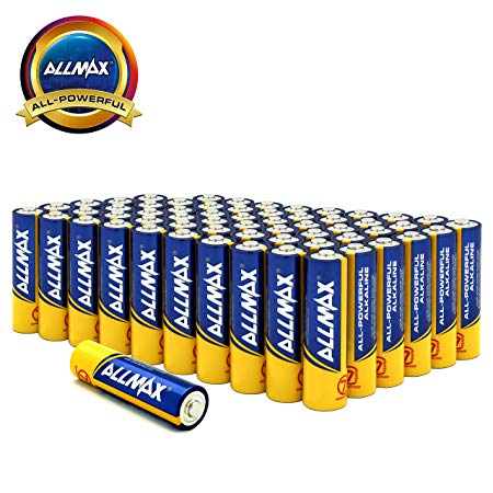 ALLMAX All-Powerful Alkaline Batteries-AA (60-Pack), Ultra Long Lasting, Leak-Proof, 1.5V Cell