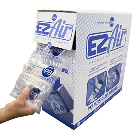 Intertape AP150 EZ-Air Pre Inflated Packaging Air Pillows, 8" x 4" (Pack of 150)