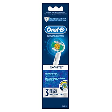 Oral-B 3D White Replacement Electric Toothbrush Head 3 Count