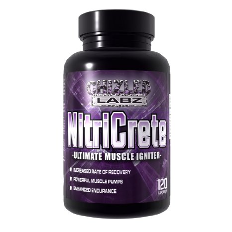 Best Creatine  Nitrix Oxide Supplement- NitriCrete Ultimate Muscle Igniter Powerful Blend Includes Premium Doses of Creatine Citrulline Arginine and No2 for Massive Pumps and Peak Performance