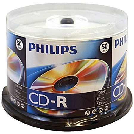 Philips 52X 700MB CD-R 50PK Spindle