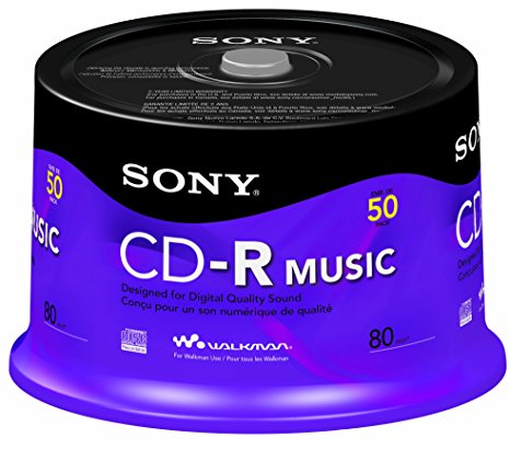 Sony 50CRM80RS Audio  CD-R, 50-Pack Spindle