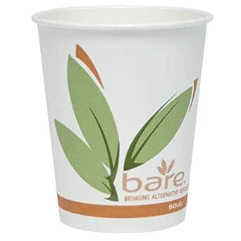 Solo 370RC-J8484 10 oz Bare PCF Paper Hot Cup (Case of 1000)