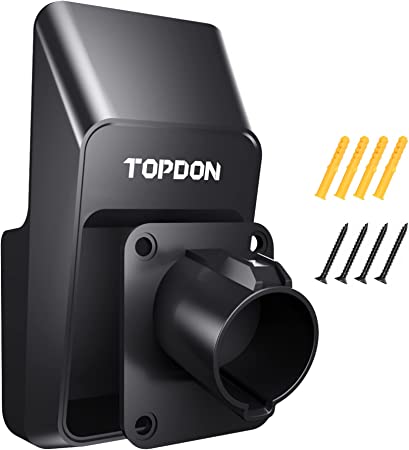 Topdon EV Charger Holder, Charging Cable Organizer, Electric Vehicle Charger Holder for J1772 with Ev Charger Holder Wall Mount