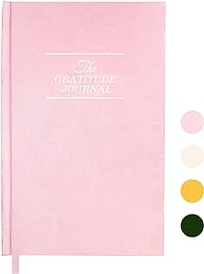 The Gratitude Journal for Women and Men, 5 Minutes Journal for Manifestation and Mindfulness, Mental Health and Self Care Journal with Prompts, Undated Daily Guided Planner A5 Pink