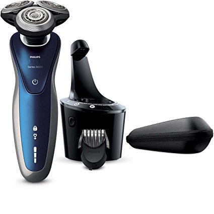 Philips Norelco Electric Shaver 8900 with SmartClean, Wet & Dry Edition S8950/90