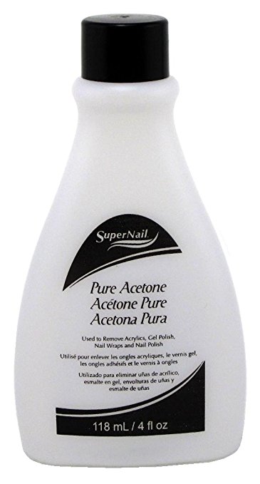 Super Nail Pure Acetone, 4 Fluid Ounce