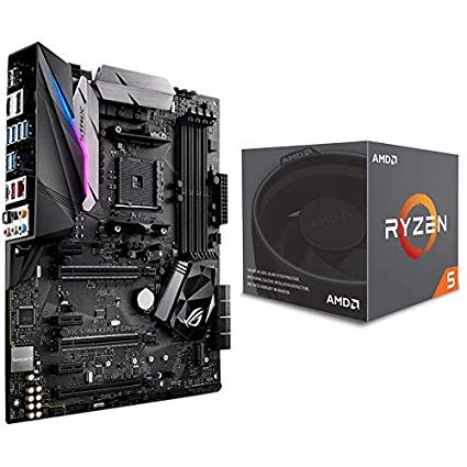 ASUS ROG Strix X370-F GAMING AMD Ryzen AM4 DDR4 HDMI DisplayPort M.2 ATX X370 Motherboard with USB 3.1 and Ryzen 5 2600X Processor with Wraith Spire Cooler