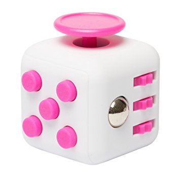 EDC Fidgeter 6 Sided & 12 Sided Fidget Cube Dice Toy. 6-Sided & 12-Sided Prime Real Original Cool Mini Desk Toy. Authentic Figit Cube Fun Keychain Dice Toy. For Boredom, ADHD & Stress.
