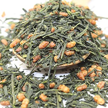 Premium Genmaicha Japanese Loose Leaf Green Tea, Organic - 7oz / 200g