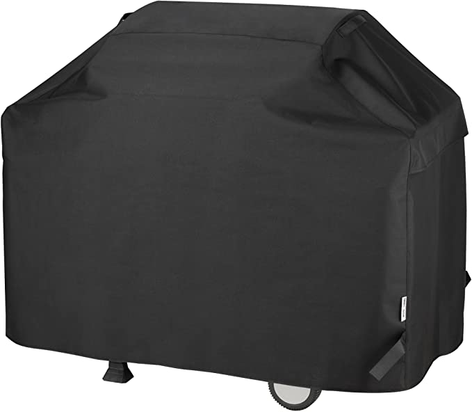 Unicook Barbecue Cover, Heavy Duty Waterproof Outdoor BBQ Gas Grill Cover, Fade and UV Resistant Oxford Fabric, Fits Weber Char Broil Outback Barbecues and More, 152cm/60 inch Length, Black
