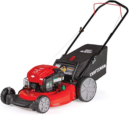 Craftsman M125 163cc Briggs & Stratton 675 exi 21-Inch 3-in-1 Gas Powered Push Lawn Mower with Bagger