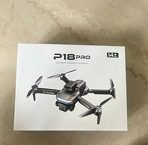 Drone with Obstacle Avoidance, Intelligent Navigation, Black