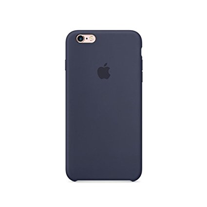 Optimal shield Soft Leather Apple Silicone Case Cover for Apple iPhone 6 /6s (4.7inch) Boxed- Retail Packaging (Midnight Blue)