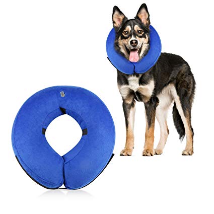 XUZOU Dog Cone Collar Soft - Soft Pet Recovery E-Collar Cone Small Medium Large Dogs, Designed to Prevent Pets from Touching Stitches