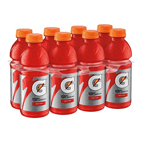 Gatorade Thirst Quencher, Fruit Punch, 20 Ounce (Pack of 8)