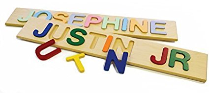 Child's Personalized Primary Name Puzzle- Up to 9 Letters