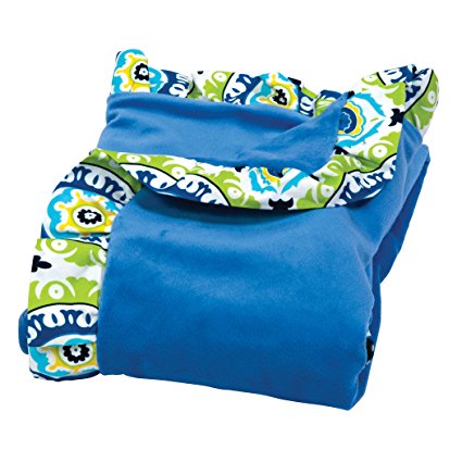 Trend Lab Waverly Solar Flair Ruffle Trimmed Receiving Blanket, Blue/Green