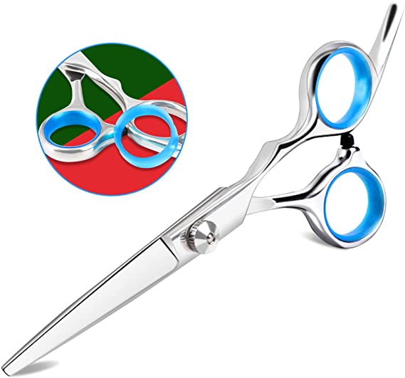 Moskee Hair Cutting Scissors Barber scissors Premium Hair dressing Regular Scissor Salon Razor Edge- Fine Adjustment Tension Screw - 6.9''Stainless Steel Scissor for Men/Women