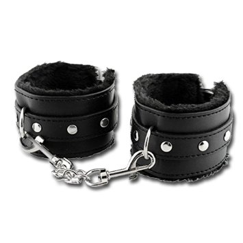 TreatMe Fur Wriest Handcuffs Black