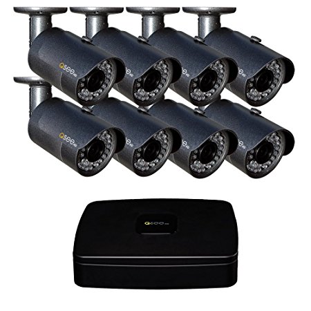 Q-See QC918-8Y6-2 8 Channel 1080p Analog HD System with 8 High-Definition 1080p Cameras and 2TB Hard Drive (Black)