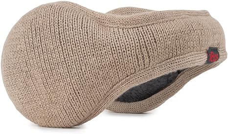180s Men's Merino Wool Behind-the-Head Winter Ear Warmers | Premium Adjustable & Foldable Earmuffs