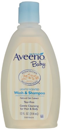 Aveeno Baby Wash and Shampoo, 12 Fluid Ounce