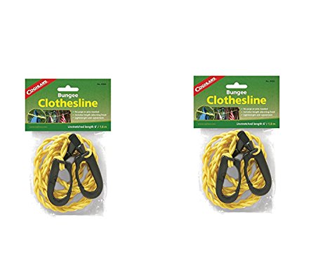 Coghlan's 0433 Adjustable Bungee Clothesline (2 Packs)