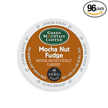 Green Mountain Coffee Light Roast K-Cup for Keurig Brewers, Mocha Nut Fudge Coffee (Pack of 96)