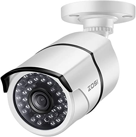 ZOSI 2.0MP HD 1080p 1920TVL Bullet Outdoor/Indoor Security Camera (Hybrid 4-in-1 HD-CVI/TVI/AHD/960H Analog CVBS),36PCS LEDs,100ft IR Night Vision,Weatherproof Surveillance Camera