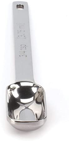 2lbDepot 3/4 Teaspoon Measuring Spoon tsp Heavy-Duty Stainless Steel Metal, Narrow, Long Handle Fits in Spice Jar, Single Three Quarter ¾ Tea Spoon