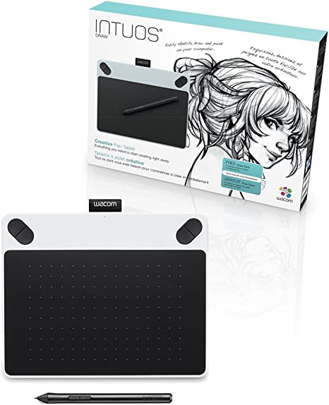 Wacom Intuos Draw Graphics Tablet - White (CTL490DW)