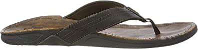 REEF Men's Sandals J-Bay III | Premium Full Grain Mens Leather Sandals for Instant Comfort