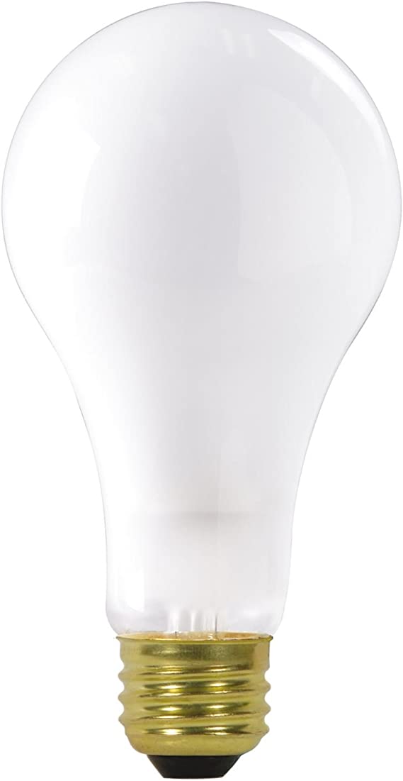 Satco 150A21/FR/120V Incandescent General Service, 150W E26 A21, Frosted Bulb [Pack of 6]