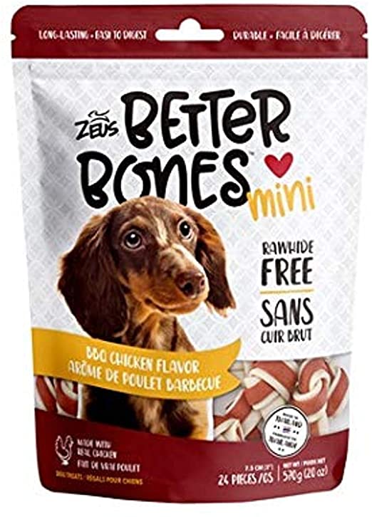 Zeus Better Bones Dog Treats, Rawhide Free Healthy Dog Treats
