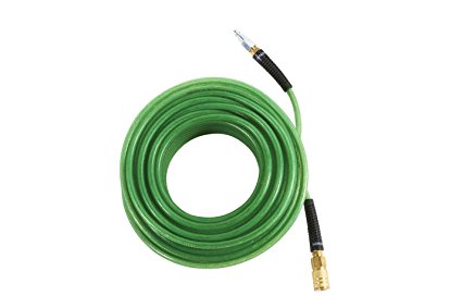 Hitachi 115156 Professional Grade Polyurethane Air Hose with 1/4" Industrial Fittings, 1/4" x 100', Green