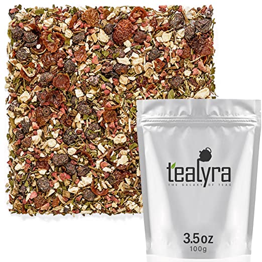 Tealyra - White Cloud Detox - Super Detox and Digestive Blend - Ginseng - Dandelion - Burdock - Healthy Herbal Loose Leaf Tea - Caffeine-Free - 100% Natural - 100g (3.5-ounce)