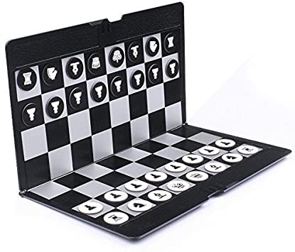Foldable MINI Magnetic Chess Set Portable Wallet Pocket Chess Board Games