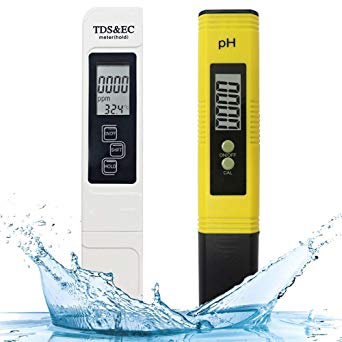 Digital PH Tester, PH Meter 0.01 PH High Accuracy Water Quality Tester with 0-14 PH Measurement Range,Ideal PH Strips for Waterr with Drinking, Aquariums, etc.